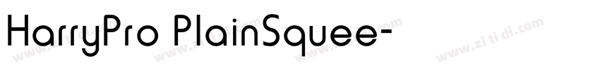HarryPro PlainSquee字体转换